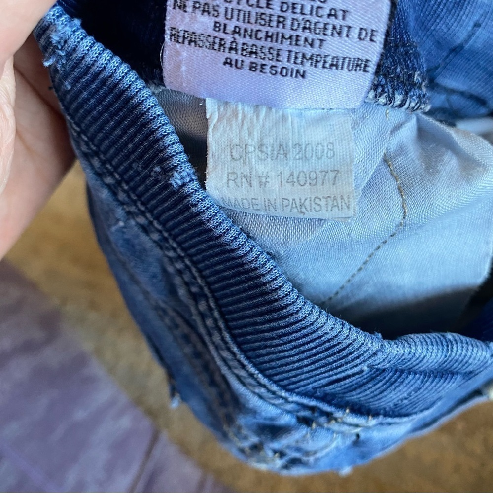 Hudson Baby Unisex Medium Wash Skinny Jeans Blue Cuffed Drawstring Waist: 12m - Picture 6 of 8